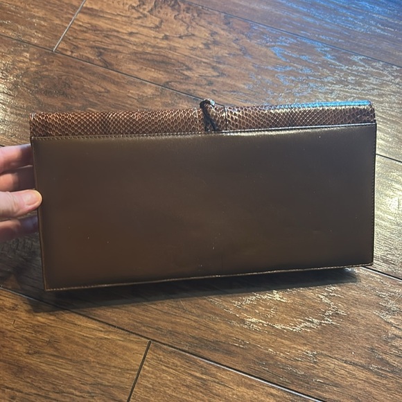 Vintage Genuine snake skin clutch made in Argentina - Picture 12 of 13